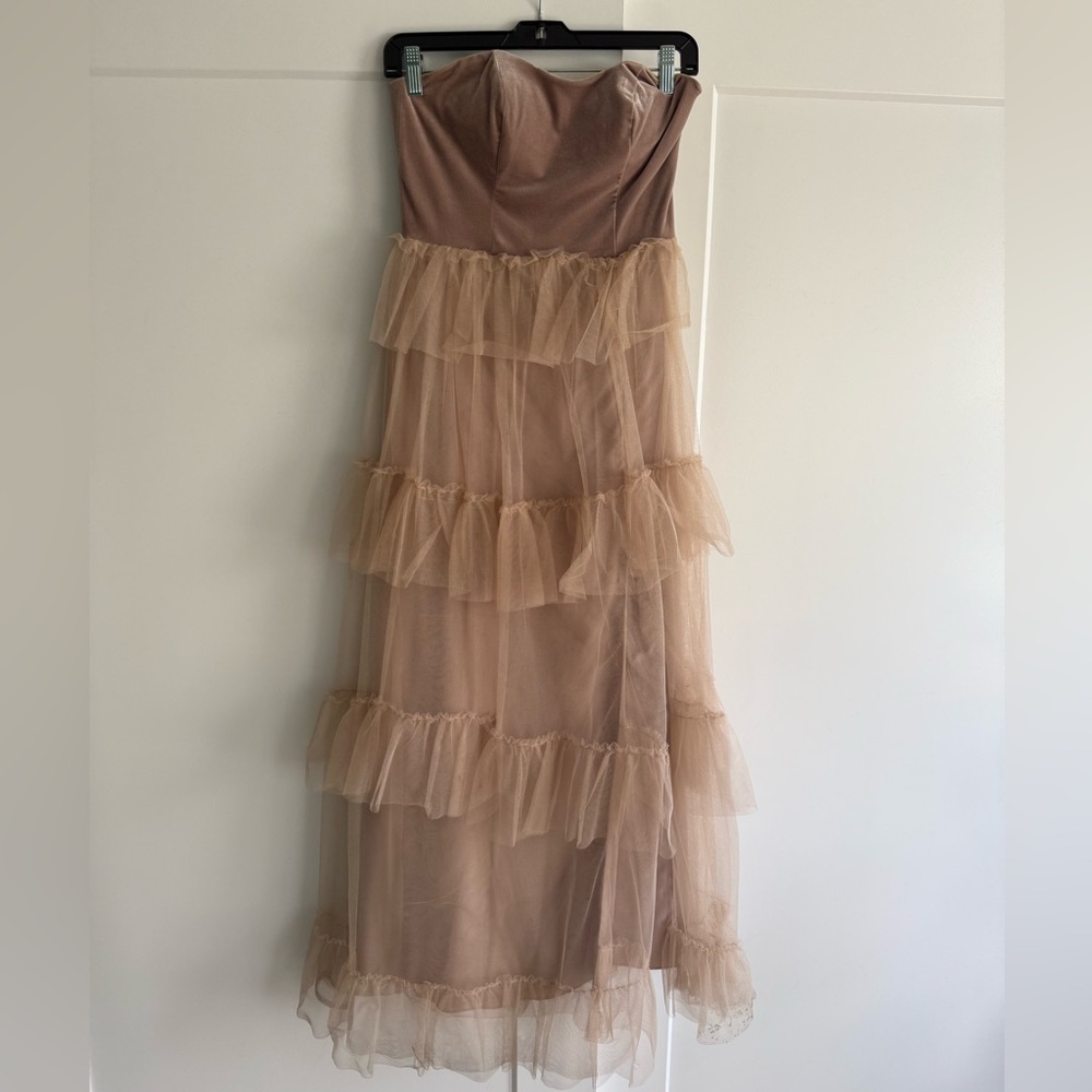 Revelry Frankie Convertible Satin + Tulle Dress
